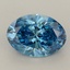 1.55 Ct. Fancy Vivid Blue Oval Lab Grown Diamond