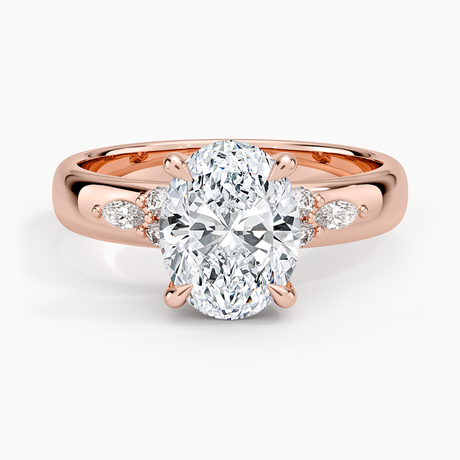 14K Rose Gold Mosaic Nadia Diamond Ring