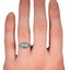 The Reed Ring, smallzoomed in top view on a hand