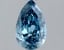 0.91 Ct. Fancy Vivid Blue Pear Lab Grown Diamond
