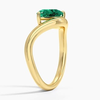 Silhouette Lab Emerald Cocktail Ring