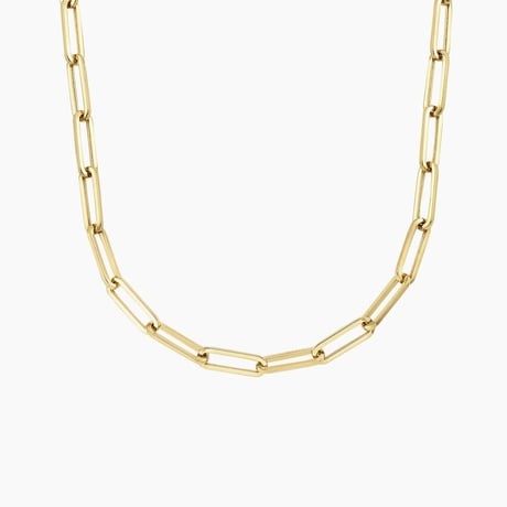 Devon Lightweight Paperclip Chain Necklace (Extra Large)