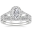 18KW Moissanite Fortuna Diamond Bridal Set (2/3 ct. tw.), smalltop view