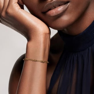 Mixed Link Paperclip Chain Bracelet