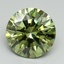 3.08 Ct. Fancy Vivid Green Round Lab Grown Diamond