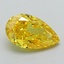 2.00 Ct. Fancy Vivid Yellow Pear Lab Grown Diamond