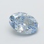 1.02 Ct. Fancy Intense Blue Oval Lab Grown Diamond