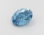 1.00 Ct. Fancy Vivid  Blue Oval Lab Grown Diamond