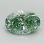 1.61 Ct. Fancy Vivid Green Oval Lab Grown Diamond