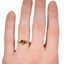 The Kanny Ring, smallzoomed in top view on a hand