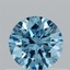 0.46 Ct. Fancy Vivid Blue Round Lab Grown Diamond