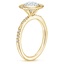 18K Yellow Gold Cinta Art Deco Diamond Ring, smallside view