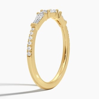 Aneesa Baguette and Round Diamond Ring