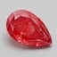 4.75 Ct. Fancy Vivid Red Pear Lab Grown Diamond