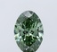 1.50 Ct. Fancy Vivid Green Oval Lab Grown Diamond