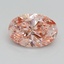 0.95 Ct. Fancy Intense Pink Oval Lab Grown Diamond