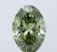 2.50 Ct. Fancy Vivid Green Oval Lab Grown Diamond