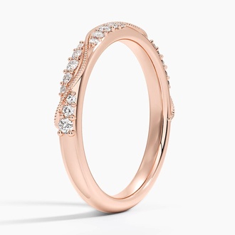 Camellia Milgrain 2.5mm Diamond Ring (1/4 ct. tw.)