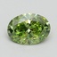2.01 Ct. Fancy Vivid Green Oval Lab Grown Diamond