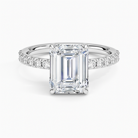 Platinum Dara Low-Profile Diamond Ring