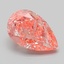 4.15 Ct. Fancy Vivid Pink Pear Lab Grown Diamond