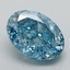 3.21 Ct. Fancy Vivid Blue Oval Lab Grown Diamond