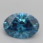 2.02 Ct. Fancy Vivid Blue Oval Lab Grown Diamond
