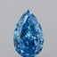 1.02 Ct. Fancy Vivid  Blue Pear Lab Grown Diamond
