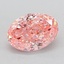 1.52 Ct. Fancy Vivid  Pink Oval Lab Grown Diamond
