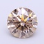 1.29 Ct. Fancy Light  Brown Round Lab Grown Diamond