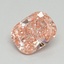 0.85 Ct. Fancy Vivid Pink Cushion Lab Grown Diamond