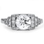 Contoured Pave Milgrain Diamond Wedding Ring, smallview