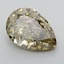 7.07 Ct. Fancy Intense Greyish Yellow Pear Lab Grown Diamond