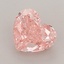 1.34 Ct. Fancy Vivid  Pink Heart Lab Grown Diamond