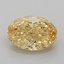 1.08 Ct. Fancy Vivid Yellow Oval Lab Grown Diamond