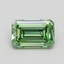 0.74 Ct. Fancy Vivid Pacific Green Emerald Lab Grown Diamond