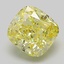 2.34 Ct. Fancy Intense  Yellow Cushion Lab Grown Diamond