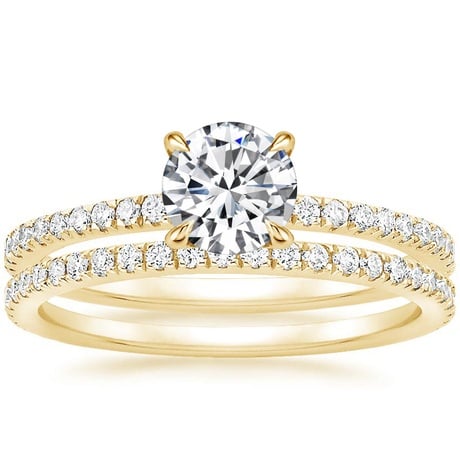 18K Yellow Gold Luxe Viviana Diamond Bridal Set (1/2 ct. tw.)