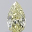 0.52 Ct. Fancy Light Yellow Pear Lab Grown Diamond