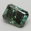 3.00 Ct. Fancy Vivid  Green Radiant Lab Grown Diamond
