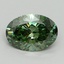 3.05 Ct. Fancy Vivid Green Oval Lab Grown Diamond