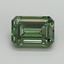 4.06 Ct. Fancy Vivid Pacific Green Emerald Lab Grown Diamond