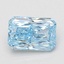 1.47 Ct. Fancy Vivid Blue Radiant Lab Grown Diamond