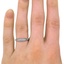 The Dale Ring, smallzoomed in top view on a hand