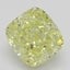 0.70 Ct. Fancy Yellow Cushion Diamond
