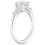 Platinum Symphony Tapered Baguette Three Stone Diamond Ring (1/2 ct. tw.), smallside view