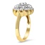 The Silvie Ring, smalltop view on a hand