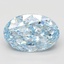 5.01 Ct. Fancy Vivid Blue Oval Lab Grown Diamond