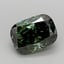 1.41 Ct. Fancy Deep  Green Cushion Lab Grown Diamond