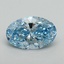 5.28 Ct. Fancy Vivid Blue Oval Lab Grown Diamond